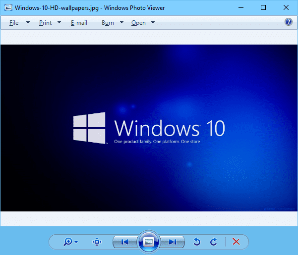 переглядач фотографій у Windows 10
